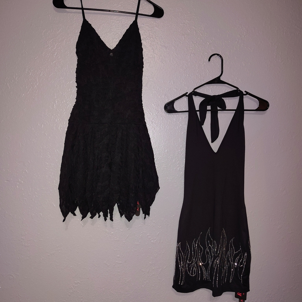ROMWE Black gothic Dresses Xxs